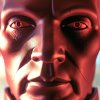 Create a male AI robot with dark red hues, soft natural lighting, realism, ultra-detailed, int...jpg